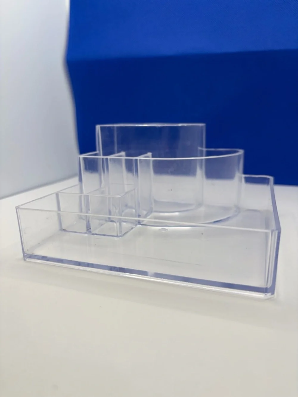 Clear Acrylic Desk Organizer - Makeup Organizer Vanity Storage Caddy